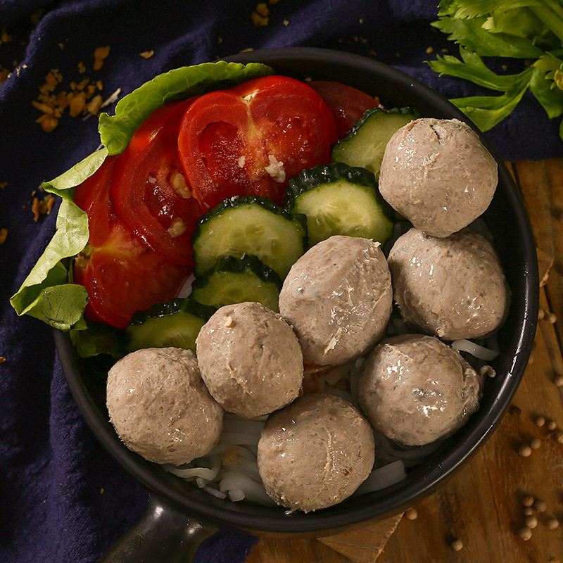 Pinxianyuan Chaoshan Beef Tendon Balls Hot Pot Soup Spicy Hot Pot Bbq Noodles 500g*20 Packs Shantou Beef Balls