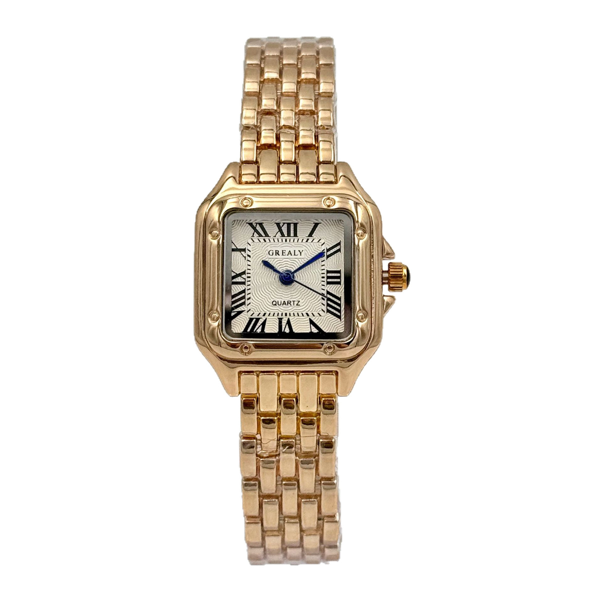 Foreign Trade Cross-Border Hot-Selling Waterproof Women's Square Watch Retro Classic Ladies' Watch Fashionable Quartz Watch