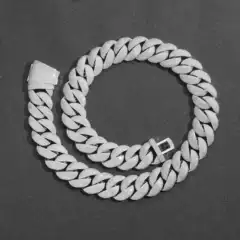 Trendy European and American Hip-Hop 22mm Multiple Styles Bubble Cuban Chain Personalized Men's Hip-Hop Jewelry Necklace Cross-Border Free Shipping