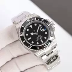 2024 Export Cross-border C Factory Green Water Ghost Watch Men's Watch Automatic Mechanical Watch Black Water Ghost Men's Stainless Steel Belt Luminous