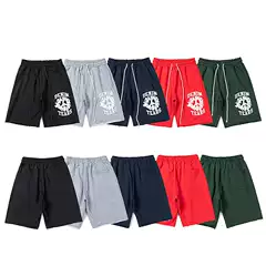 Cross-Border 2025 Spring and Summer New Style D.T Kapok Letter Printed Casual Shorts for Men and Women, One Piece Wholesale