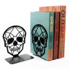 Creative skull metal cutting book stand hollow craft desktop bookshelf student desktop storage decorative bookend wholesale