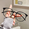 2024 net red plain and fashionable glasses frame tr90 anti-blue light flat lens anti-radiation glasses 01257