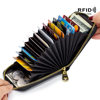 Cross-border Anti-theft Card Holder Female rfid Genuine Leather Multifunctional Male Organ Card Holder Bank Card Holder Keychain Foreign Trade