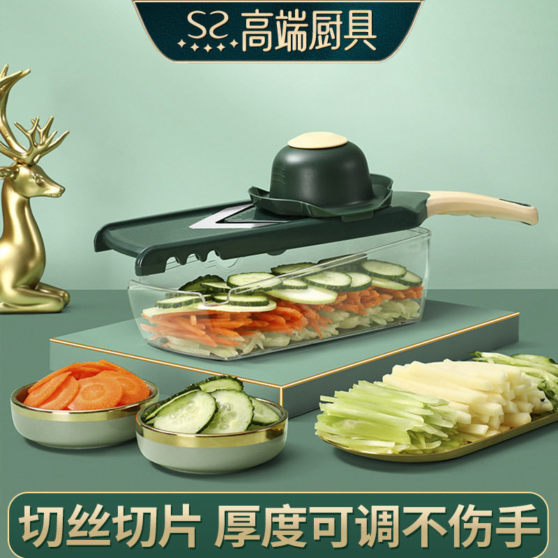 Sparkling Youpin Multifunctional Vegetable Slicer Vegetable Slicer Household Potato Fries Slicing Slicer Grater