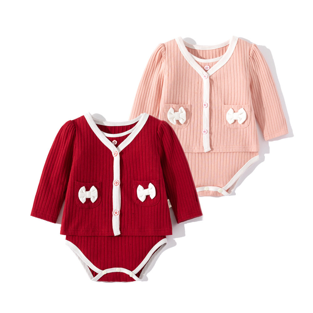 Summer Baby Cardigan Jacket Suit, Fashionable Baby Baggy Clothes, Pure Cotton Baby Super Cute Newborn Jumpsuit