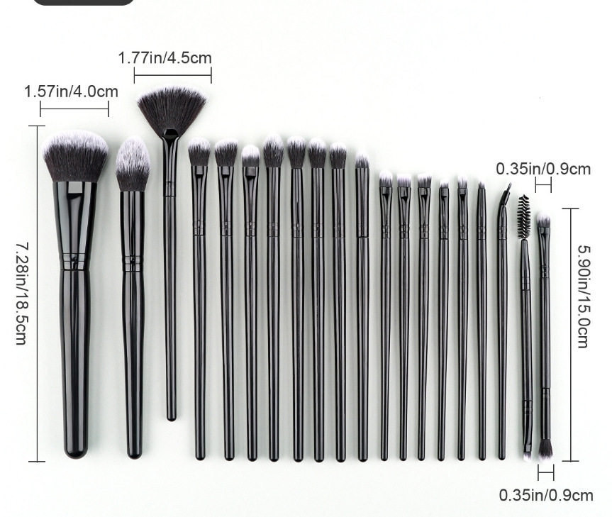 New powder puff set 40PC large combination makeup brush portable set eye shadow brush beauty tool brush
