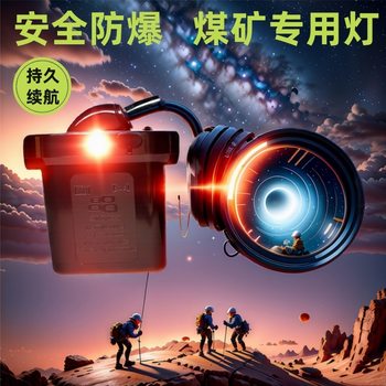Construction Site Strong Light Charging Ultra-Bright Head-Mounted Waterproof and Explosion-Proof Underground Miner's Special Ultra-Long Standby Professional Miner's Lamp