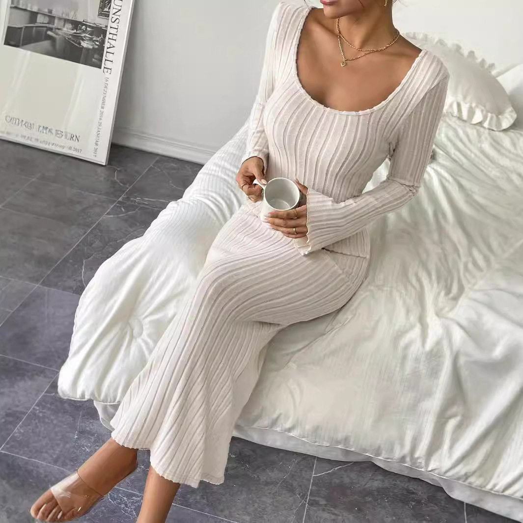 Sexy Backless High Waist Split Maxi Dress Elegant Design Spring Summer Style Wholesale Availability