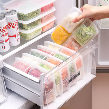 Refrigerator Storage Preservation Box, Plastic Microwave Lunch Box, Sealed Box, Portable Partitioned Storage Box, Preservation Upgrade