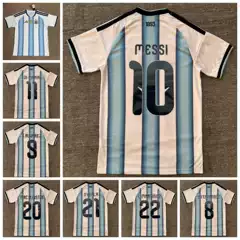 2026 World Cup Argentina Home Jersey Messi No. 10 Lopez No. 21 Martinez No. 22 Football Jersey