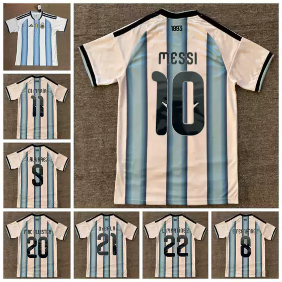 2026 World Cup Argentina Home Jersey Messi No. 10 Lopez No. 21 Martinez No. 22 Football Jersey