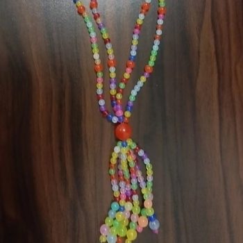 Strictly Selected Rainbow Candy Summer Beaded Clavicle Chain Design Girl Necklace Cat's Eye Natural Stone Beads Neck Chain for Women