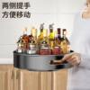 Kitchen Storage Rack Double-Layer Rotating Spice Rack Desktop Storage Organizer Spice Box Integrated Multi-Grid Storage Rack