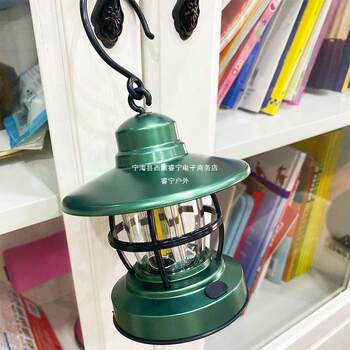 Cross-border new outdoor camping lamp camping tent lamp cob battery portable lamp home retro Lantern