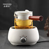 Glass teapot suit kung fu tea set household ceramic liner filter side handle tea maker automatic tea making electric ceramic stove