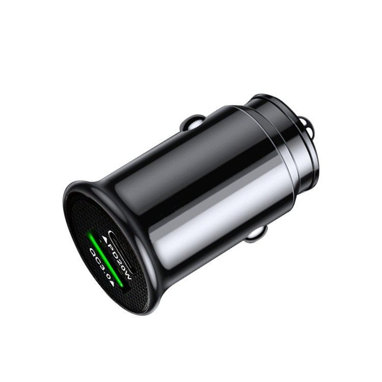 New cross-border PD QC3.0 20W mini car charger cigarette lighter A C dual-port car charger factory direct sales