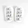 (m size 12cm long and 7.8cm wide) white and black can shin guards