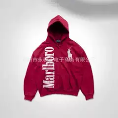 Cross-Border European and American Style Direct Sales New American-Style Washed Graphic Long-Sleeve Hooded Sweatshirt Japanese Trendy Jacket for Men