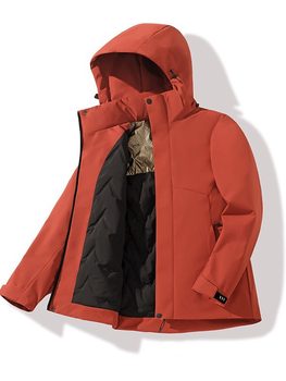 Autumn and Winter New Style Velvet Thickeneded Jacket for Men, Warm Graphene Cotton Jacket, One-Piece Jacket for Women, Group Purchase Wholesale