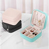 Convenient Jewelry Storage Box Travel Earrings Necklace Jewelry Box Small Ring Packaging Zipper Flip Jewelry Box