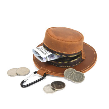 Creative Personalized Hat Coin Purse Waist Hanging Small Wallet Pendant Small and Cute Headphone Data Cable Storage Bag