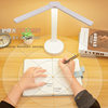 Dual-Head Rechargeable Touch Folding Eye-Protection Lamp for Dormitory Desktop, Bedside, Work, Study, and Reading, Foldable and Portable