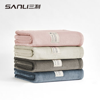 Sanli Towel Flannel Blanket Double-sided Baby Flannel Blanket Nap Blanket Four Seasons Blanket Student Nap Blanket