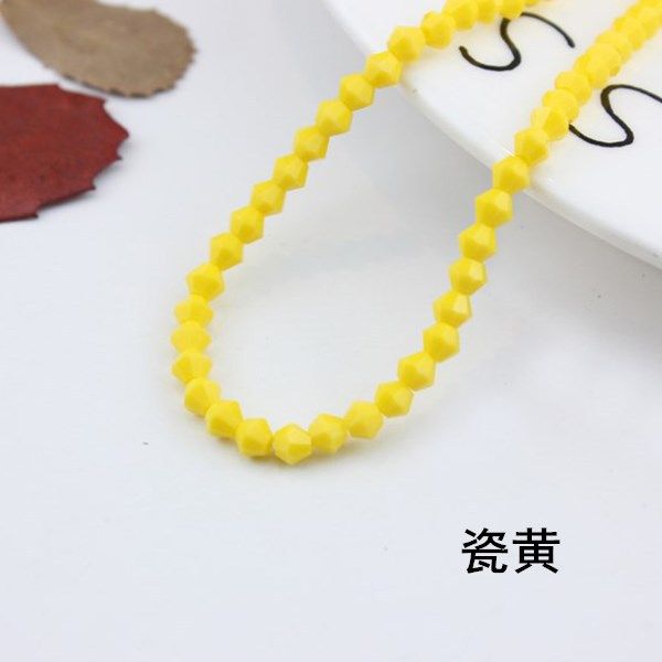 3/4/6mm水晶菱形珠子尖珠散珠两头尖diy手工发饰材料饰品配件批发