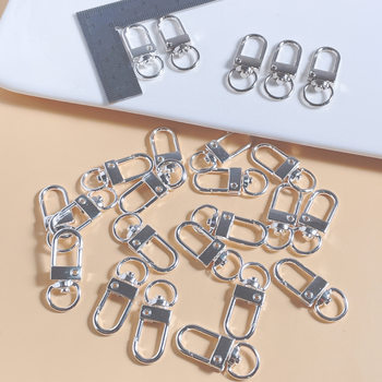 New U-Shaped Lobster Clasp Keychain Door Buckle Jewelry Accessories Zinc Alloy Electroplated Dog Buckle Luggage Jewelry Accessories Wholesale