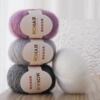 South African Ultra-Fine Mohair Wool Thread Hand-Knitted Shawl Cashmere Matching Long Woolen Thread Ball