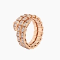 Rose gold [three circles of narrow diamonds]