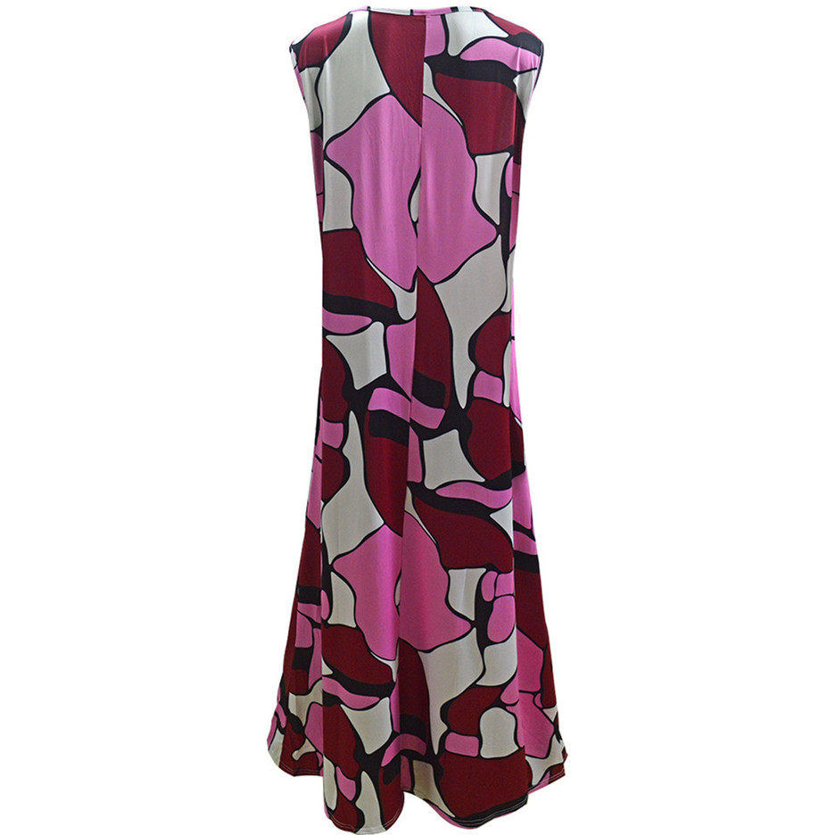 Fashionable Floral Print Sleeveless Maxi Dress Elegant Design Comfortable Fabric Perfect for Summer Events Wholesale