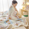 2025 New Cartoon Cute Milk Velvet Blanket Nap Blanket Office Lunch Blanket Sofa Blanket Cover Blanket