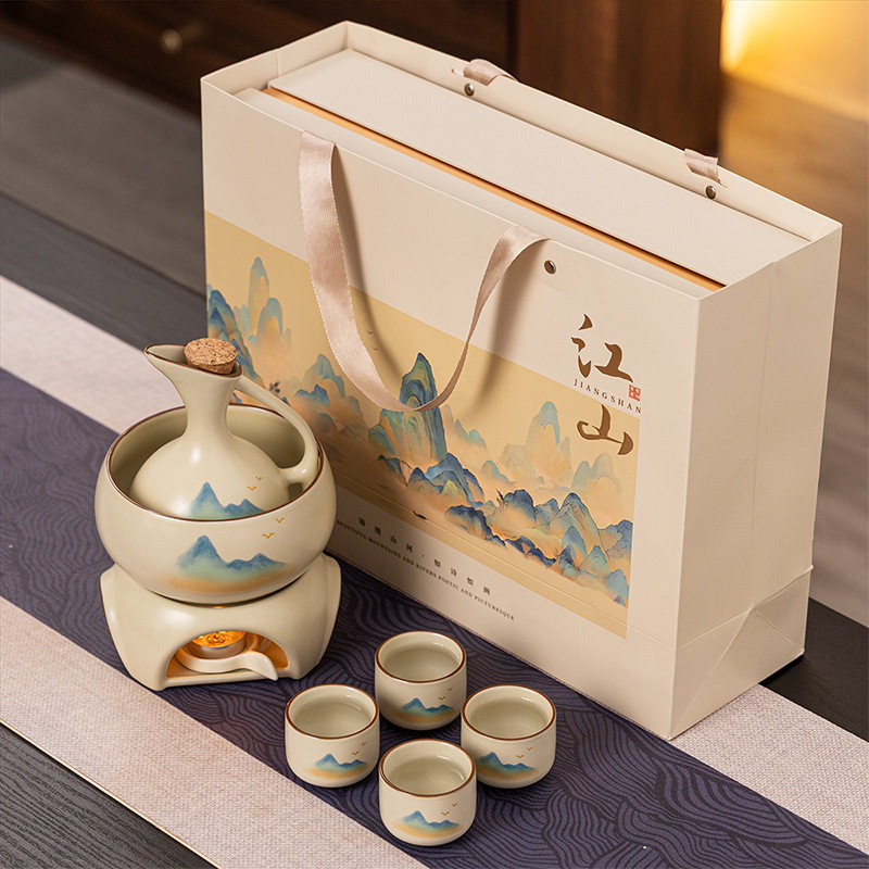 Gifts for Elders, Wine Warmers for Fathers, Teachers and Leaders, Wine Warmers, Wine Warmers, Sake, Chinese-Style Retirement Gifts