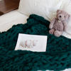 Amazon Cross-border Thick Wool Blanket Hand-woven Chenille Blanket Knitted Wool Blanket Sofa Cover Blanket