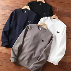 Liquid nitrogen light luxury! Functional Air cotton! Stores cost thousands of yuan! Men's casual round neck pullover sweater fashion