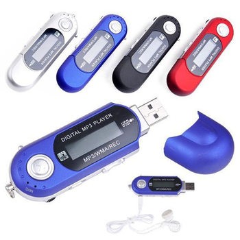 USB in-line ultra-long standby screen MP3 4GB/8GB built-in memory dry battery MP3 with lyrics display