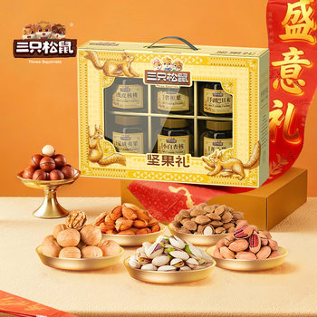 Three Squirrels Daily Nuts Gift Box Healthy New Year Mixed Dried Nuts Snack Gift Box