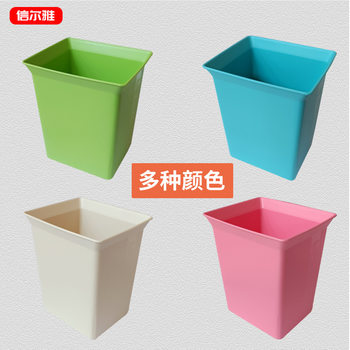 Hotel portable cleaning and cleaning tool basket desktop trash can Small size restaurant guest room sundries storage box finishing Blue