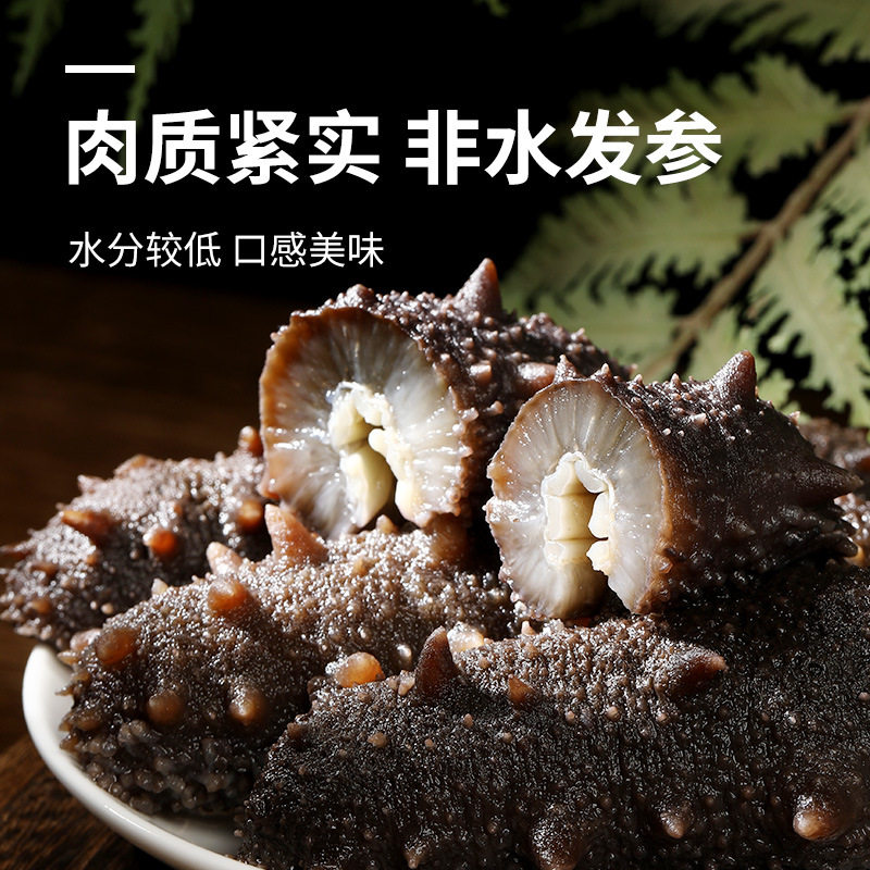 Qifengtang Fresh Sea Cucumber, High-Quality Dalian Liao Sea Cucumber, Ready-To-Eat Without Freezing, 450g, 6 Pieces, 8 Pieces, 10 Pieces, Fresh and Tender