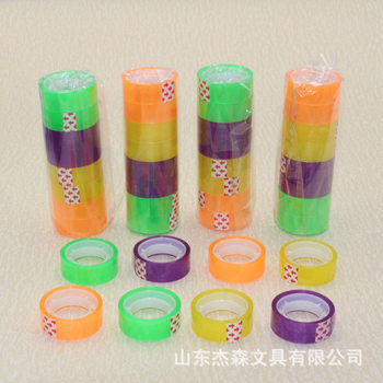 10 M color student tape 15610 transparent small tape stationery office transparent colorful transparent adhesive 1.5cm wide