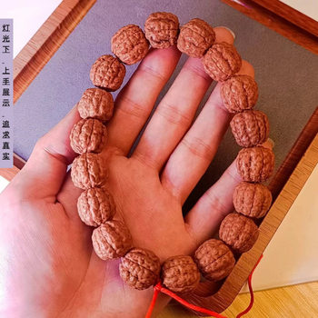 Nepalese Six-Petal Five-Petal Pecan Small Vajra Single-Circle Handheld Vajra Bodhi Prayer Bead Bracelet for Men