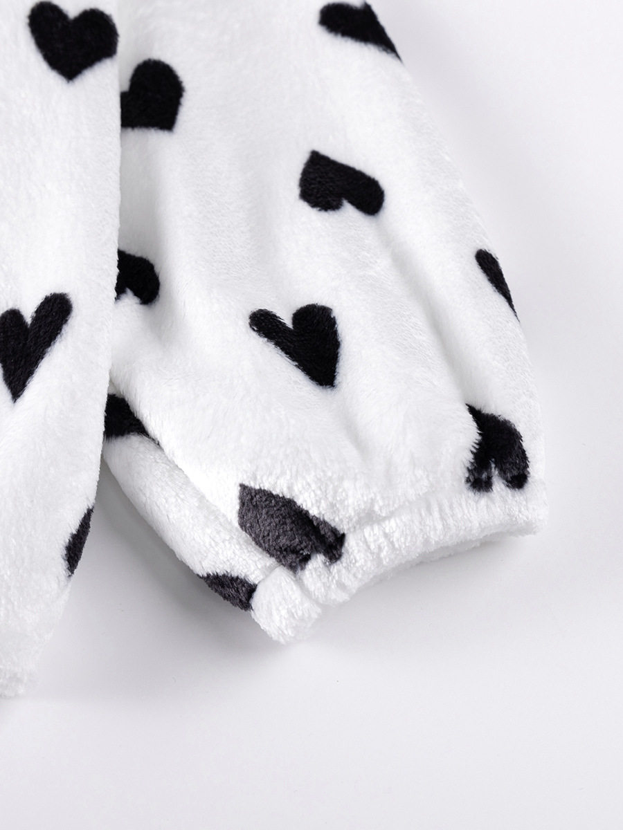 Girls' Autumn Long-Sleeve Hoodie, Style Cute Fleece-Lined Top