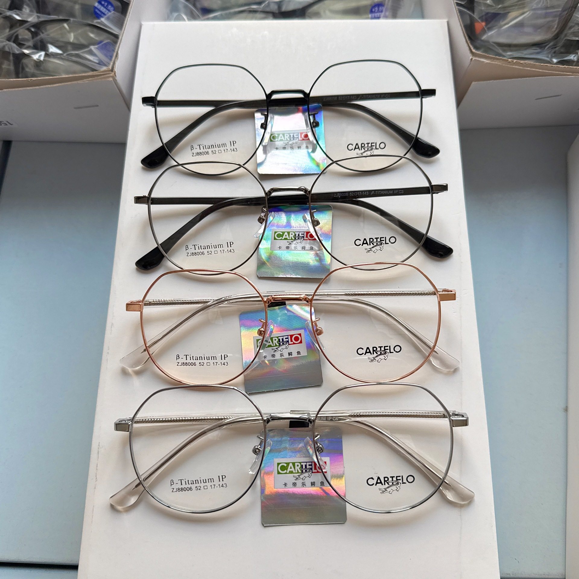 Plate Leg Retro Glasses Frame Student Glasses Frame Wide Side New Korean Round Polygon Titanium Ultra Light Glasses Frame