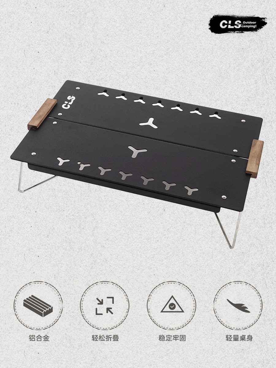 ✅ Outdoor Mini Single-Person Table for Hiking, Camping, Portable Aluminum Alloy Folding Table for Car, Mountain, Picnic