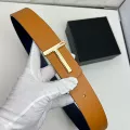 Yellow and blue double-sided + gold buckle