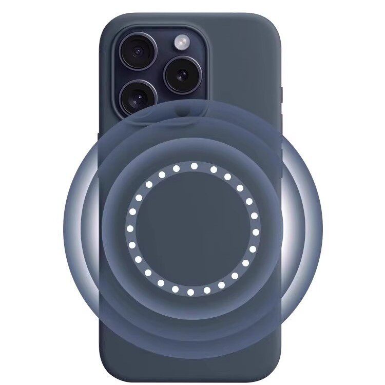 Suitable for Apple 15 Mobile Phone Case Liquid Silicone Iphone15Pro Magnetic Animation 15Pm Official Case Magsafe