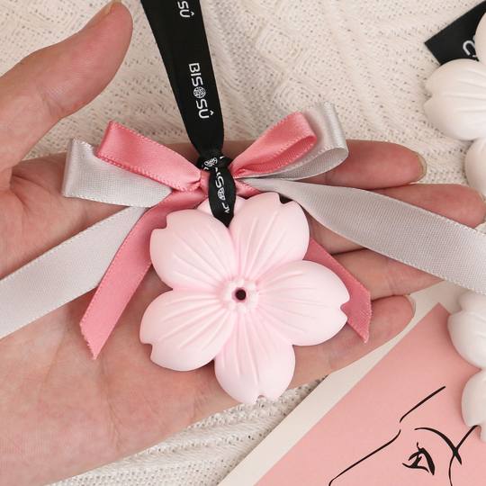 Pink cherry blossom plaster aromatherapy hanging piece home wardrobe shoe cabinet Cabinet hallway aromatherapy wax piece car aromatherapy piece