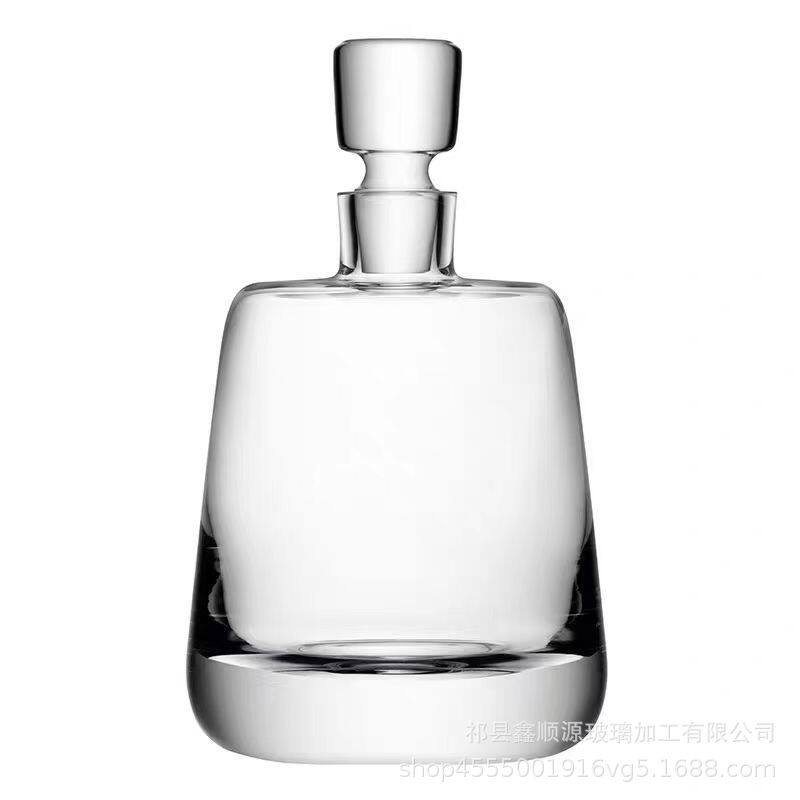 Light Luxury Model Room Decorative Handmade Wine Jug Decanter Household Crystal Glass Whisky Wine suit